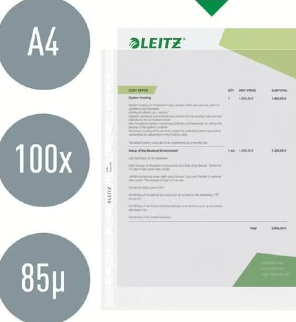 Plastficka LEITZ PP 0,07 A4