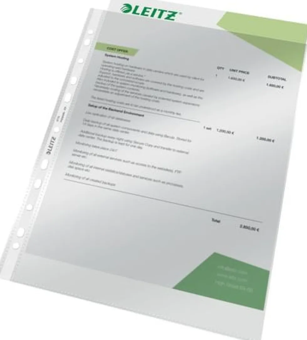 Plastficka LEITZ PP 0,075 A4 Box