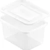 Plastform rektangulär 750ml m. lock50/fp