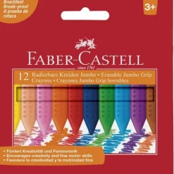 Plastkrita Faber-Castell Trekant, 12/fp