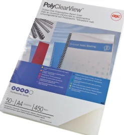 Plastomslag Inbindning PolyClear A4, 300mic, 100/fp