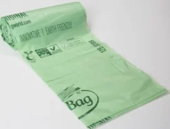 Plastsäck BIOBAG 125/150L 35my grön10/rl