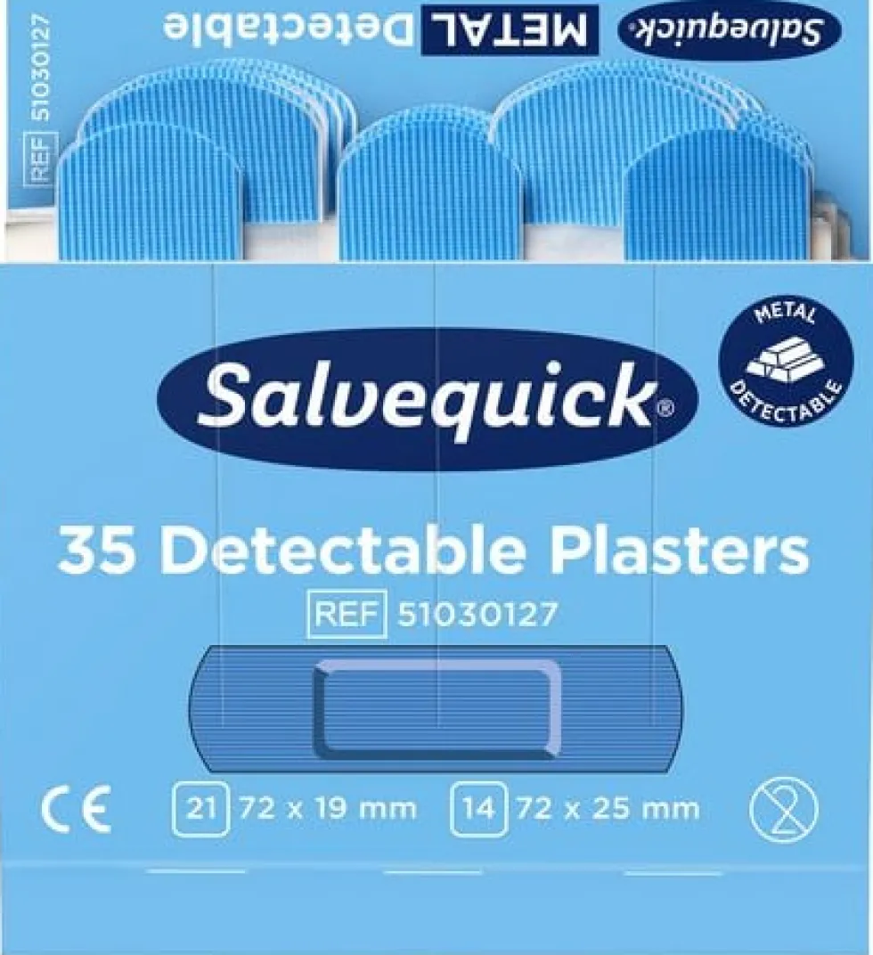 Plåster Detectable refill blå 35/fp