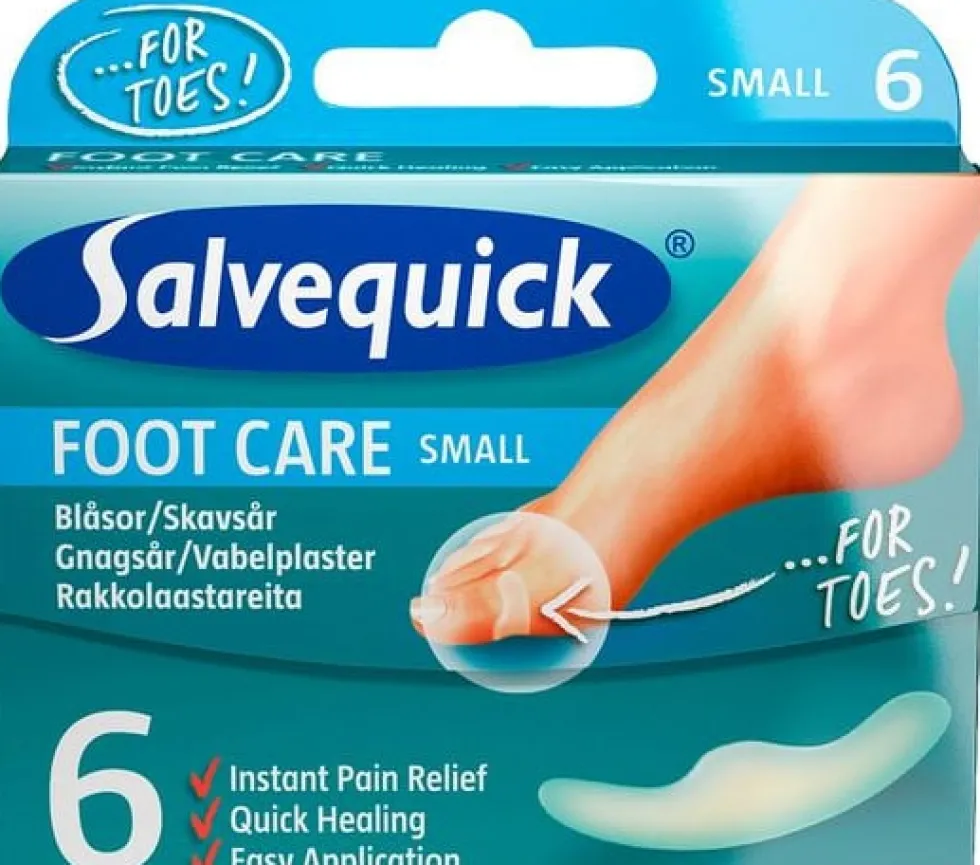 Plåster Salvequick FC Skavsår Small, 6/fp