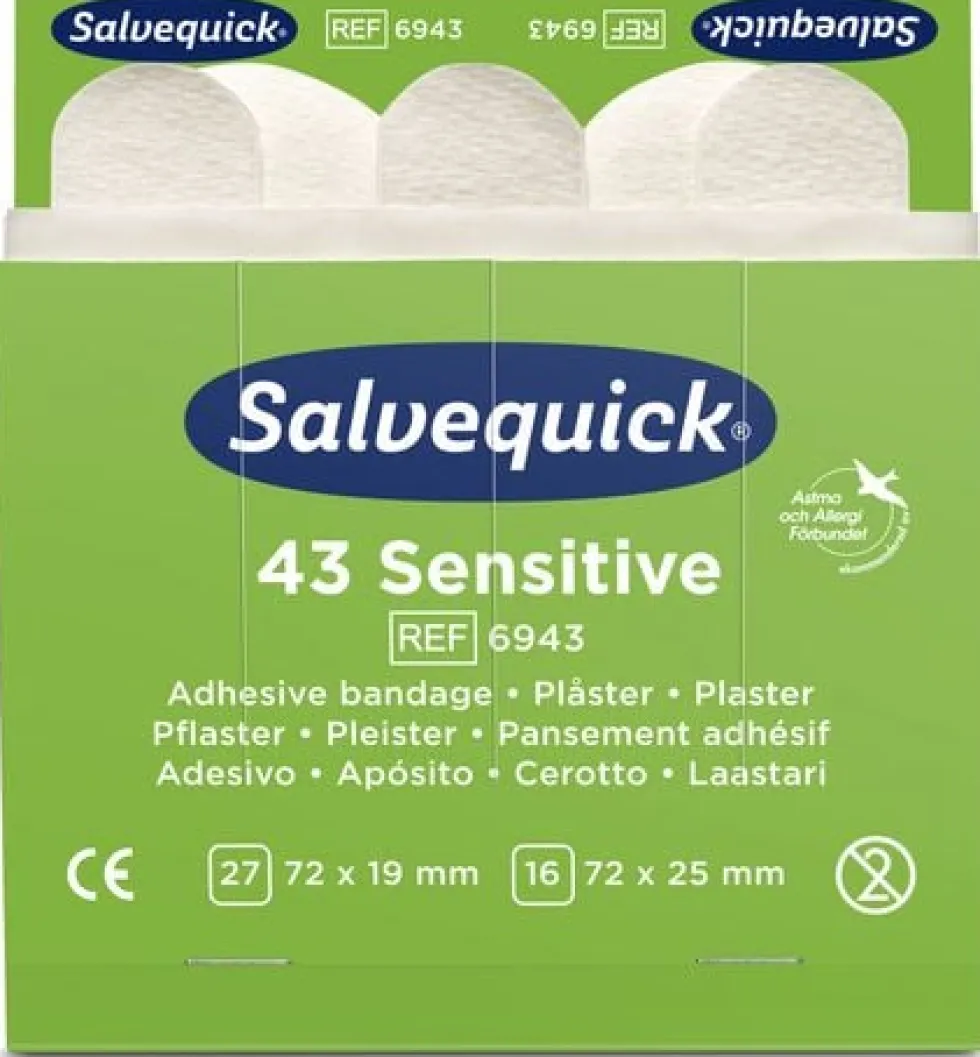 Plåster SALVEQUICK refill nonwoven 43/fp