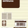 Pocket Anteckningsblad Linjerade Créme