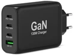PORT Connect - Strömadapter - GaN - 130 watt - 5 A - PD, QC 3.0
