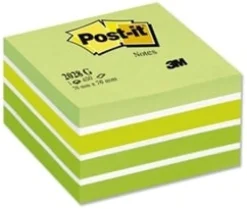 Post-It Kub Fresh Green, 76x76mm, 450 blad