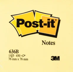 Post-It Kub Gul, 76x76mm, 450 blad