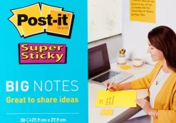 Post-it Supersticky Blad gul, 279x279mm, 30blad