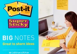 Post-it Supersticky Blad gul, 279x279mm, 30blad