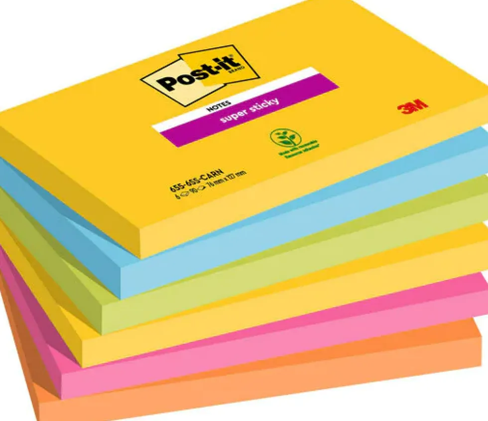 Post-it® Supersticky Rio, 76x127mm, 6/FP