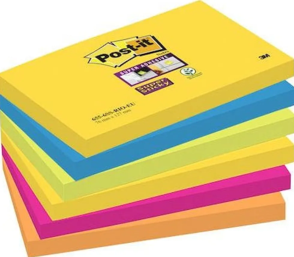Post-it® Supersticky Rio, 76x127mm, 6/FP