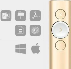 Presentatör LOGITECH Spotlight Guld