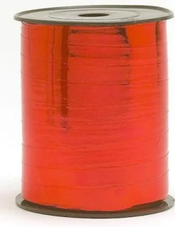 Presentband Röd Metallic, 10mmx250m