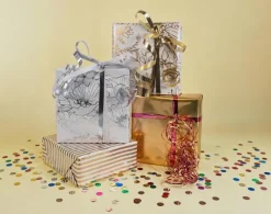 Presentpapper metallic mix 70cmx2m
