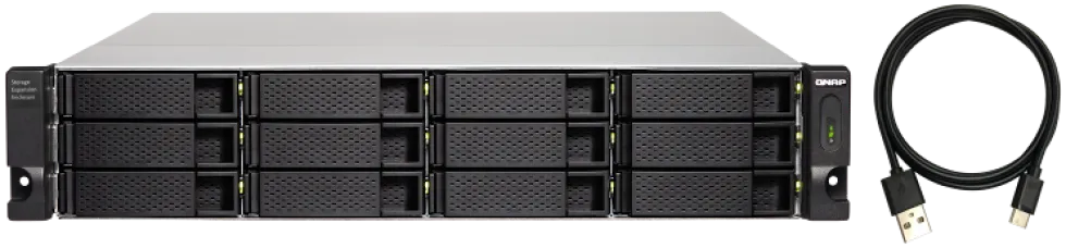 QNAP TL-R1200C-RP - Hårddiskarray - 12 fack (SATA-600) - USB 3.2