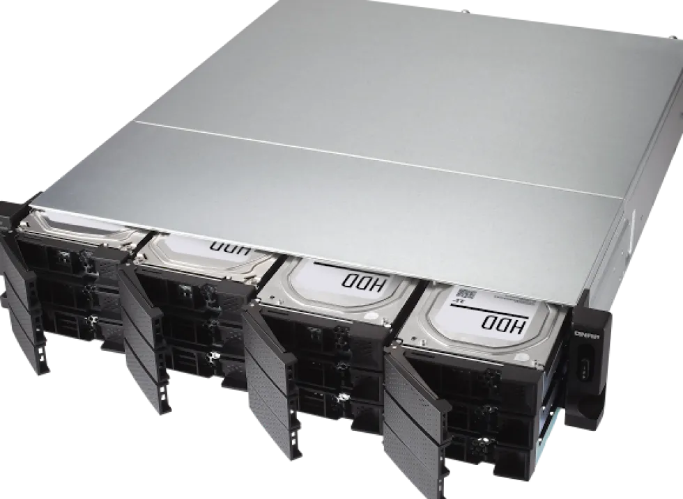 QNAP TL-R1200C-RP - Hårddiskarray - 12 fack (SATA-600) - USB 3.2