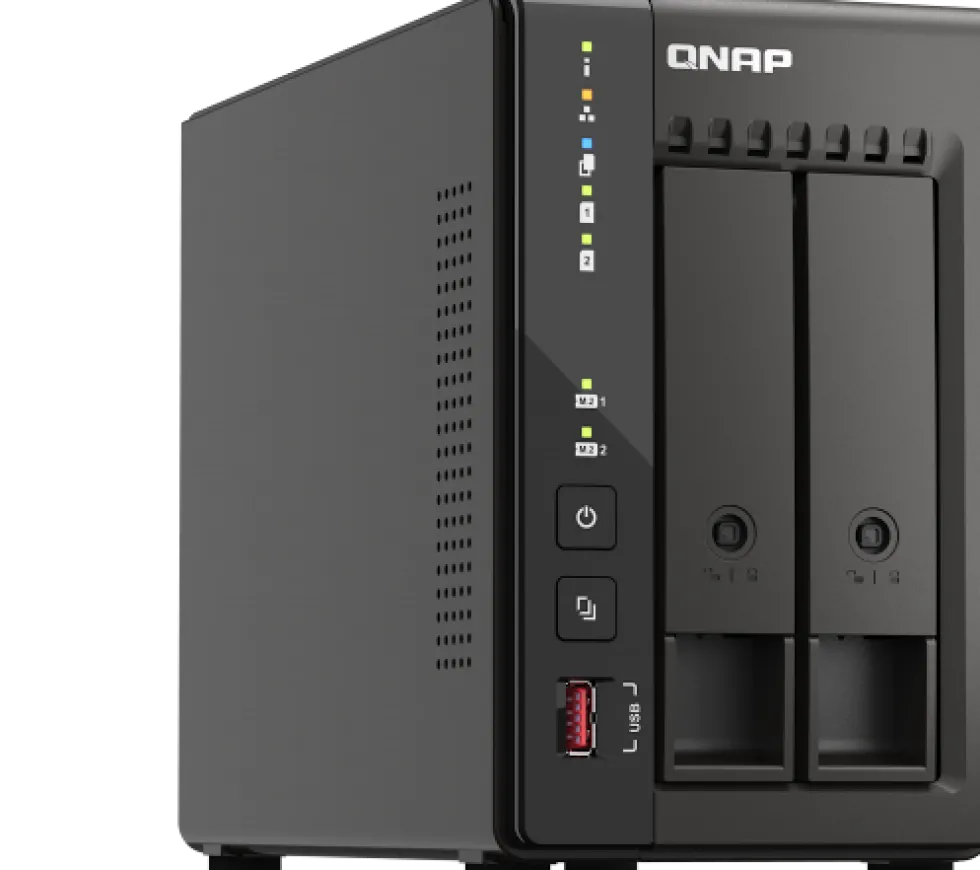 QNAP TS-253E - NAS-server - 2 fack - SATA 6Gb/s - RAID 0, 1, 5,