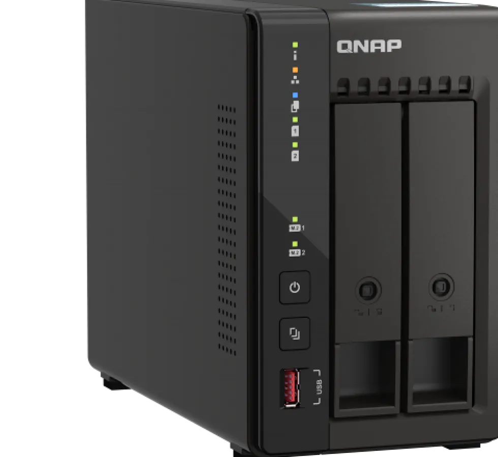 QNAP TS-253E - NAS-server - 2 fack - SATA 6Gb/s - RAID 0, 1, 5,