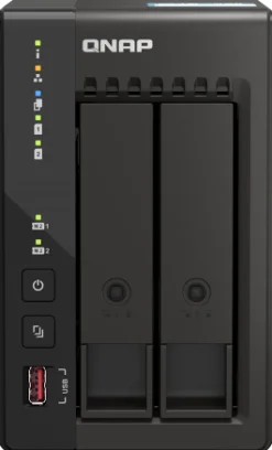 QNAP TS-253E - NAS-server - 2 fack - SATA 6Gb/s - RAID 0, 1, 5,