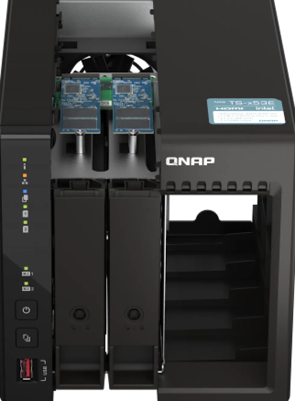 QNAP TS-253E - NAS-server - 2 fack - SATA 6Gb/s - RAID 0, 1, 5,