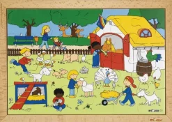 Rampussel Bondgårdsbesök, 40x28cm