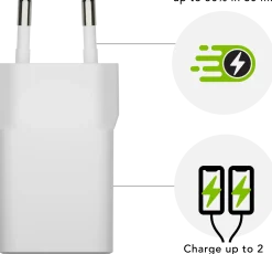 Re-charge - Bulk - Wall Charger GaN - USB-C+USB-A 30W+18W EU