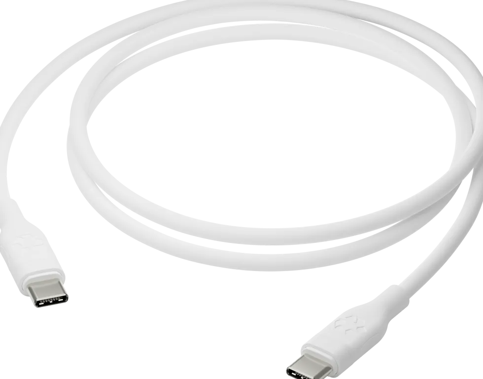 Re-charge - Cable - USB-C to USB-C - TPE, White (1.2m)