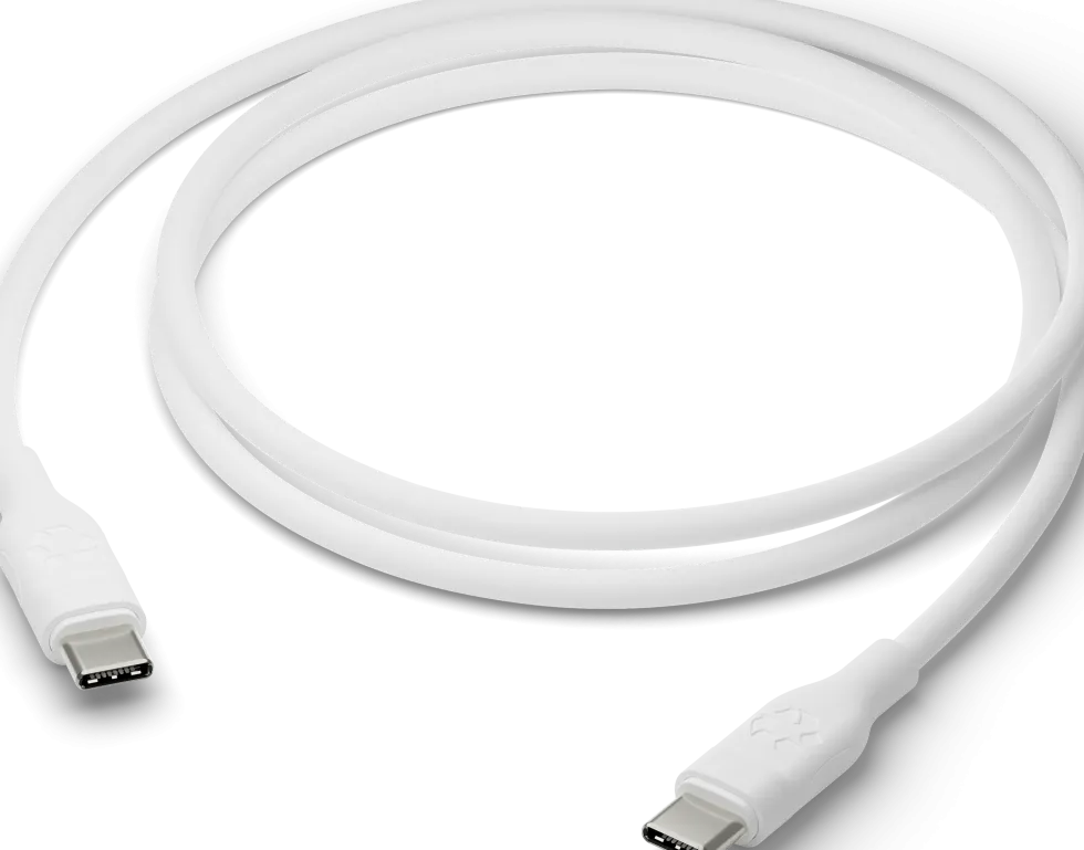 Re-charge - Cable - USB-C to USB-C - TPE, White (1.2m)