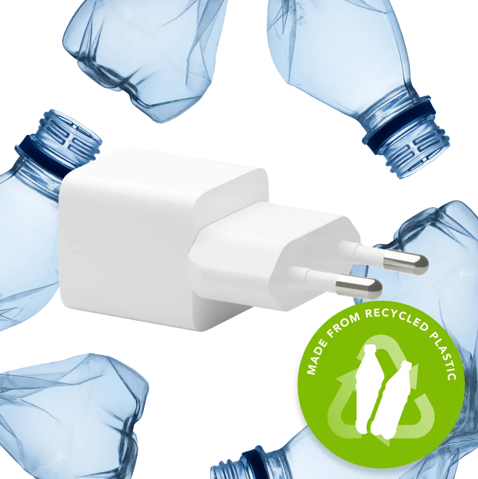 Re-charge - Wall Charger GaN - USB-C 25W EU, White