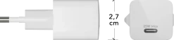 Re-charge - Wall Charger GaN - USB-C 25W EU, White
