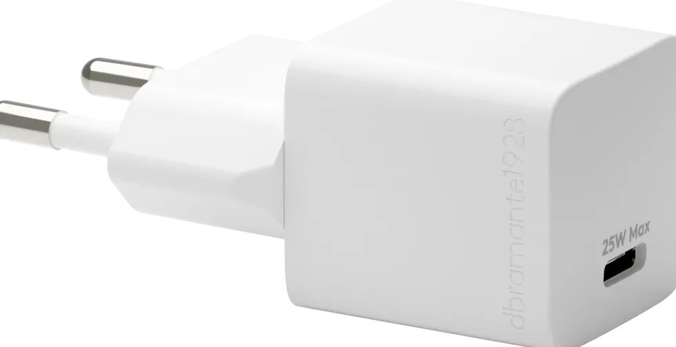 Re-charge - Wall Charger GaN - USB-C 25W EU, White