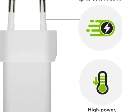 Re-charge - Wall Charger GaN - USB-C 20W EU, White