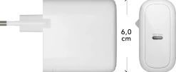 Re-charge - Wall Charger GaN - USB-C 65W EU, White