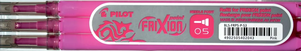 Refill PILOT Frixion 0,5mm rosa 3/fp