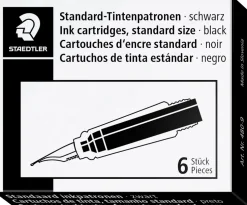 Refill STAEDTLER Svart 6/fp