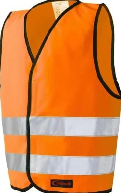 Reflexväst med Kardborre M orange