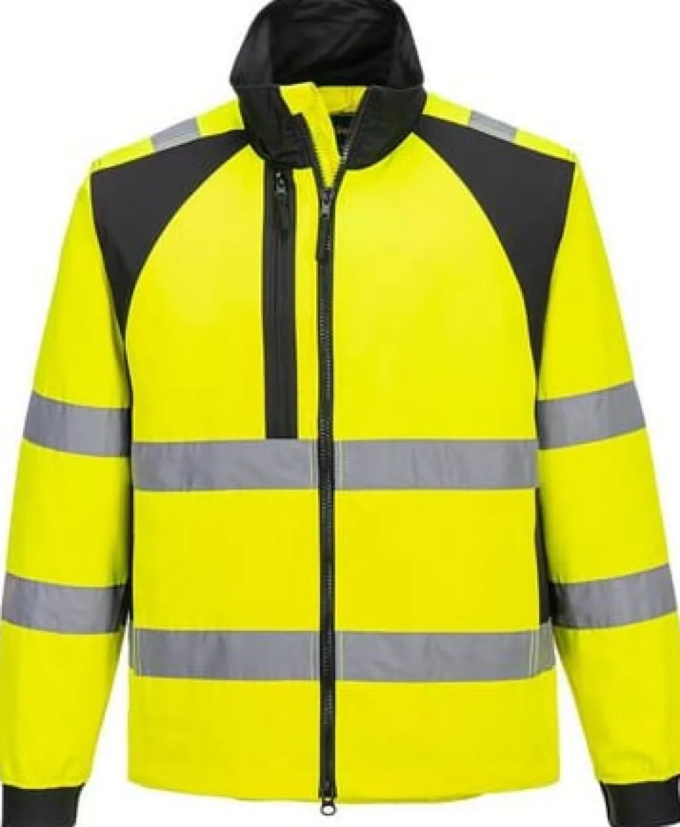 Regnjacka varsel PW CD861 kl3 gul 4XL