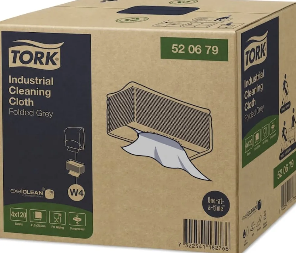 Rengöringsduk TORK W4 Flex. grå 120/fp
