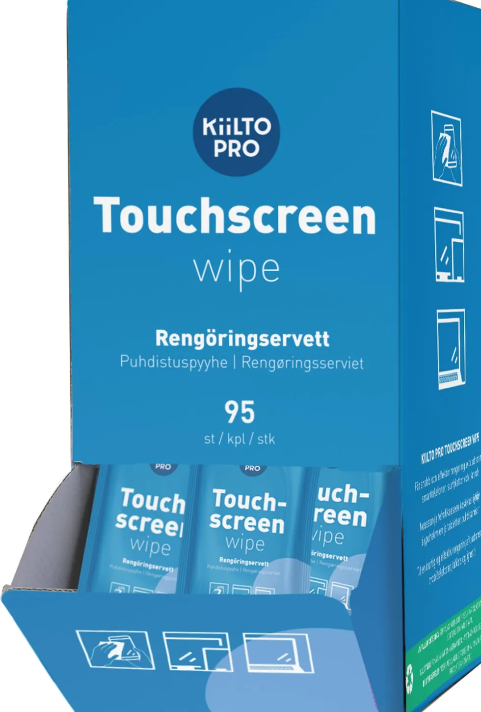 Rengöringsservett KIILTO PRO skärm 95/fp