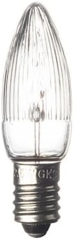 Reservlampa E10 14V 3W klar 3-pack