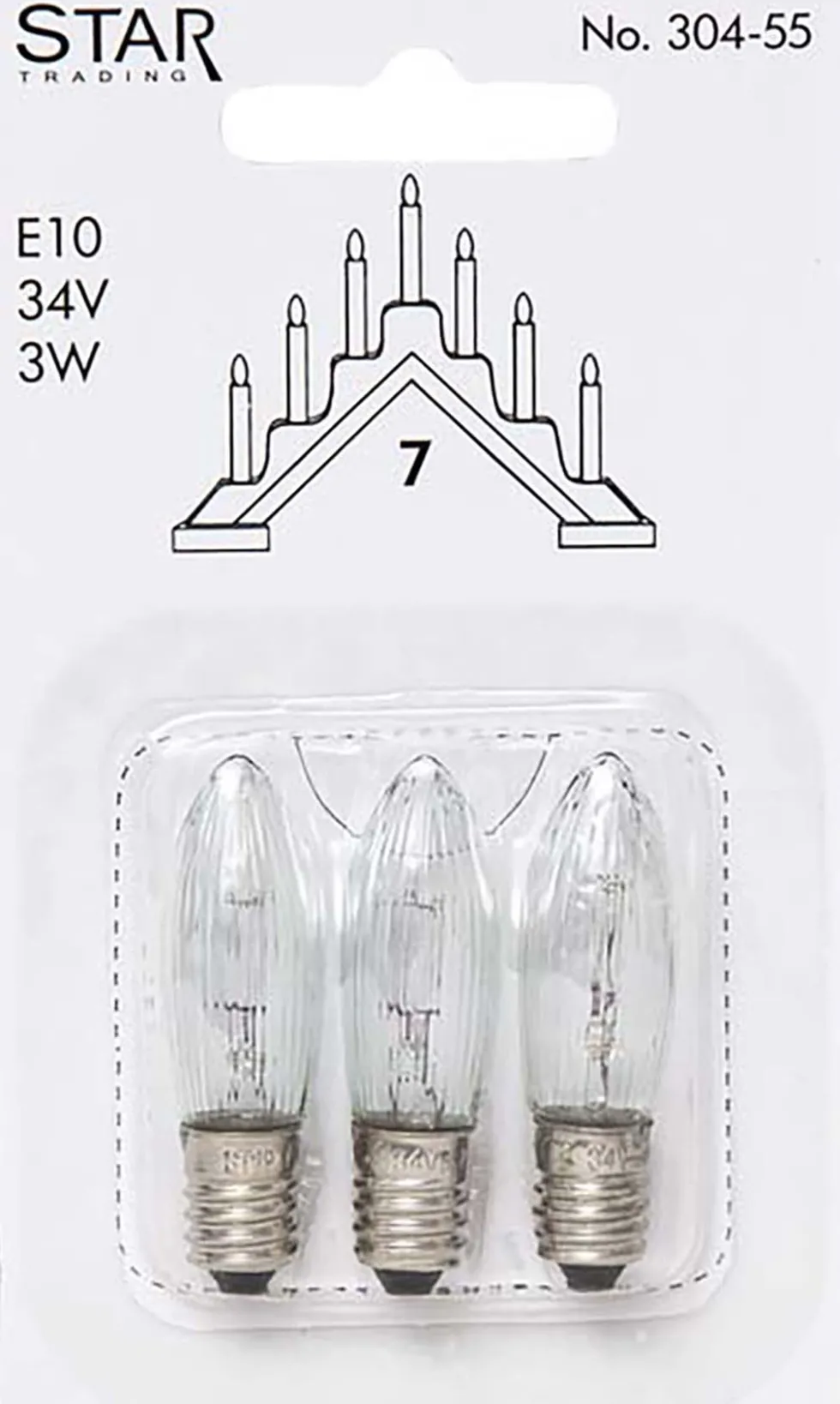 Reservlampa 3-pack Sparebulb