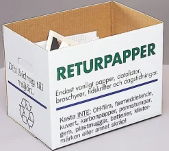 Returpapperslåda, 405x265x300mm
