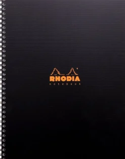 Rhodiactive A4+ Black PP ruled 80sh 90g