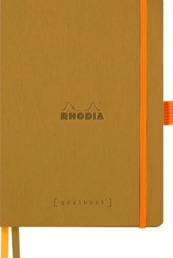 Rhodia Goalbook soft gold A5 dot ivory