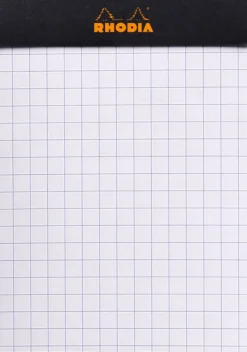 Rhodia head stapled pad black N°11 squar