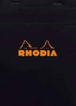 Rhodia head stapled pad black N°16 squar