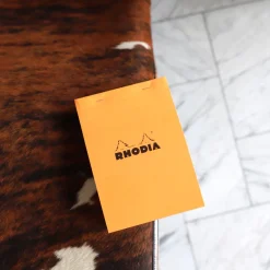 Rhodia head stapled pad orange N°15 ruled 150sh