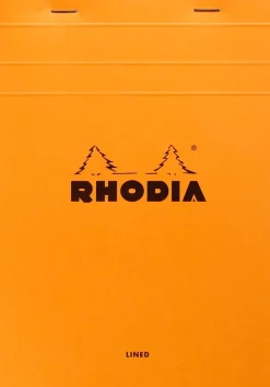 Rhodia head stapled pad orange N°15 ruled 150sh